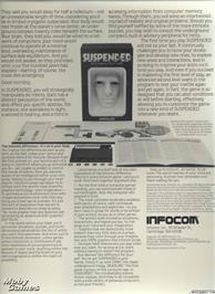 Box back cover for Suspended on the Microsoft DOS.