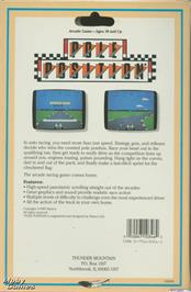 Box back cover for Team F1 on the Microsoft DOS.