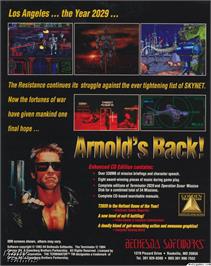 Box back cover for Terminator 2029 - Deluxe CD Edition, The on the Microsoft DOS.