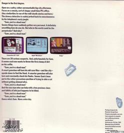 Box back cover for Time to Die on the Microsoft DOS.