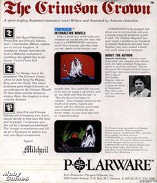 Box back cover for Transylvania 2 - The Crimson Crown on the Microsoft DOS.