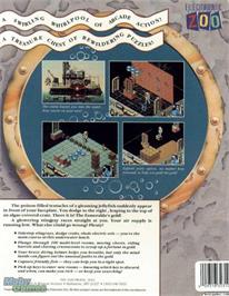 Box back cover for Treasure Trap on the Microsoft DOS.