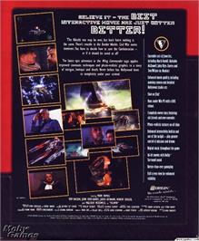 Box back cover for Wing Commander 4 - The Price Of Freedom on the Microsoft DOS.