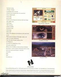Box back cover for Wolf - The Simulation on the Microsoft DOS.