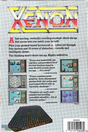 Box back cover for Xenon on the Microsoft DOS.