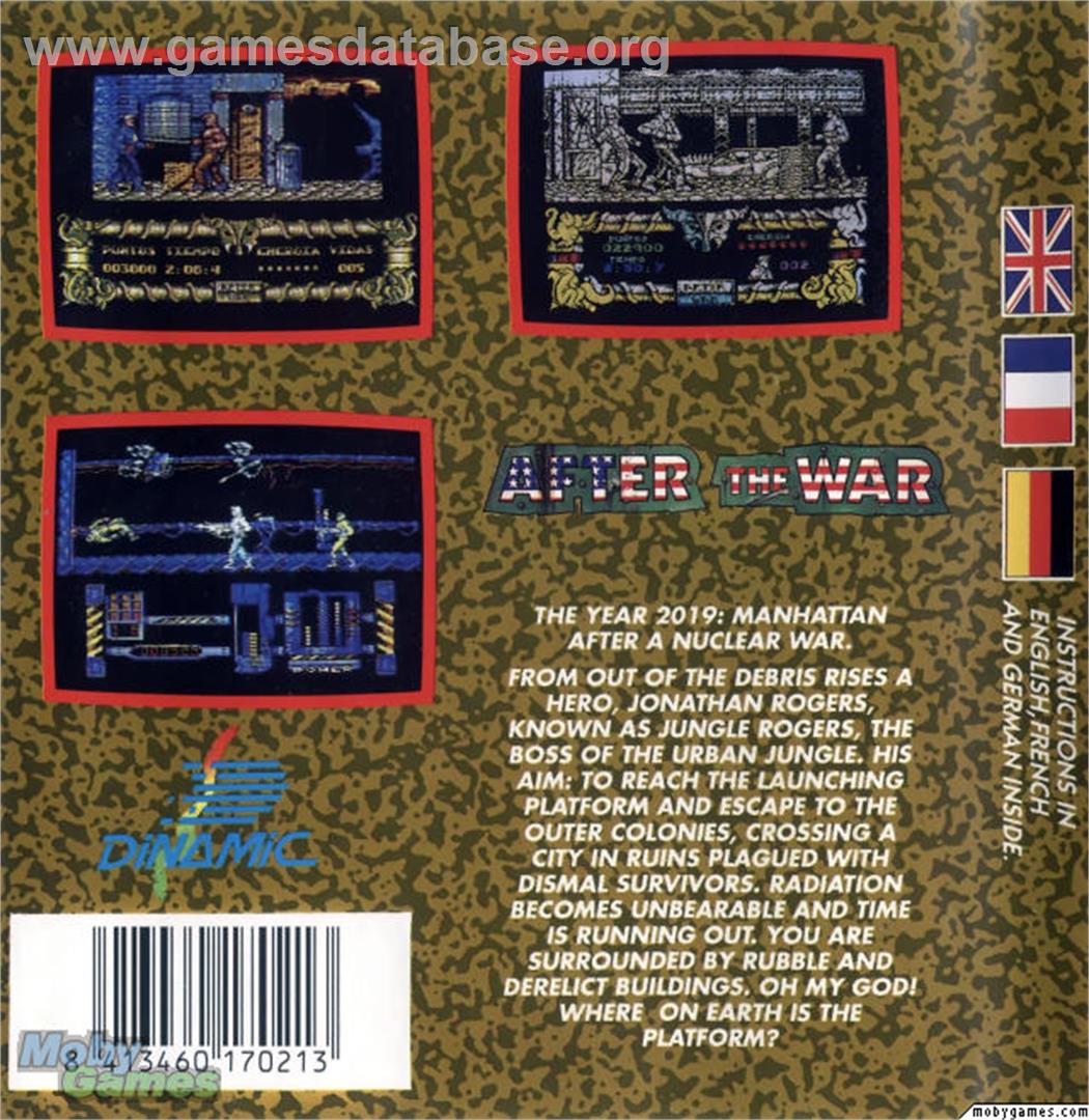 After the War - Microsoft DOS - Artwork - Box Back