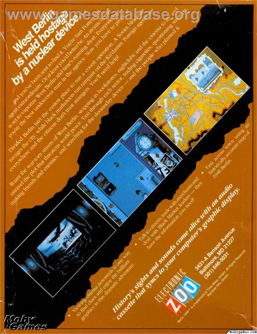 Berlin 1948 - Microsoft DOS - Artwork - Box Back