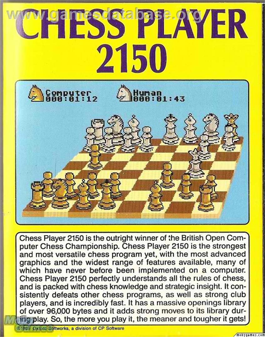 Chess Player 2150 - Microsoft DOS - Artwork - Box Back