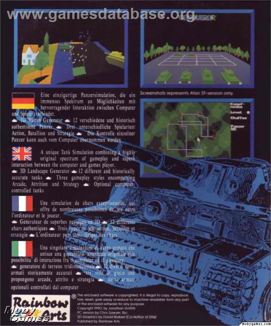 Conqueror: A.D. 1086 - Microsoft DOS - Artwork - Box Back