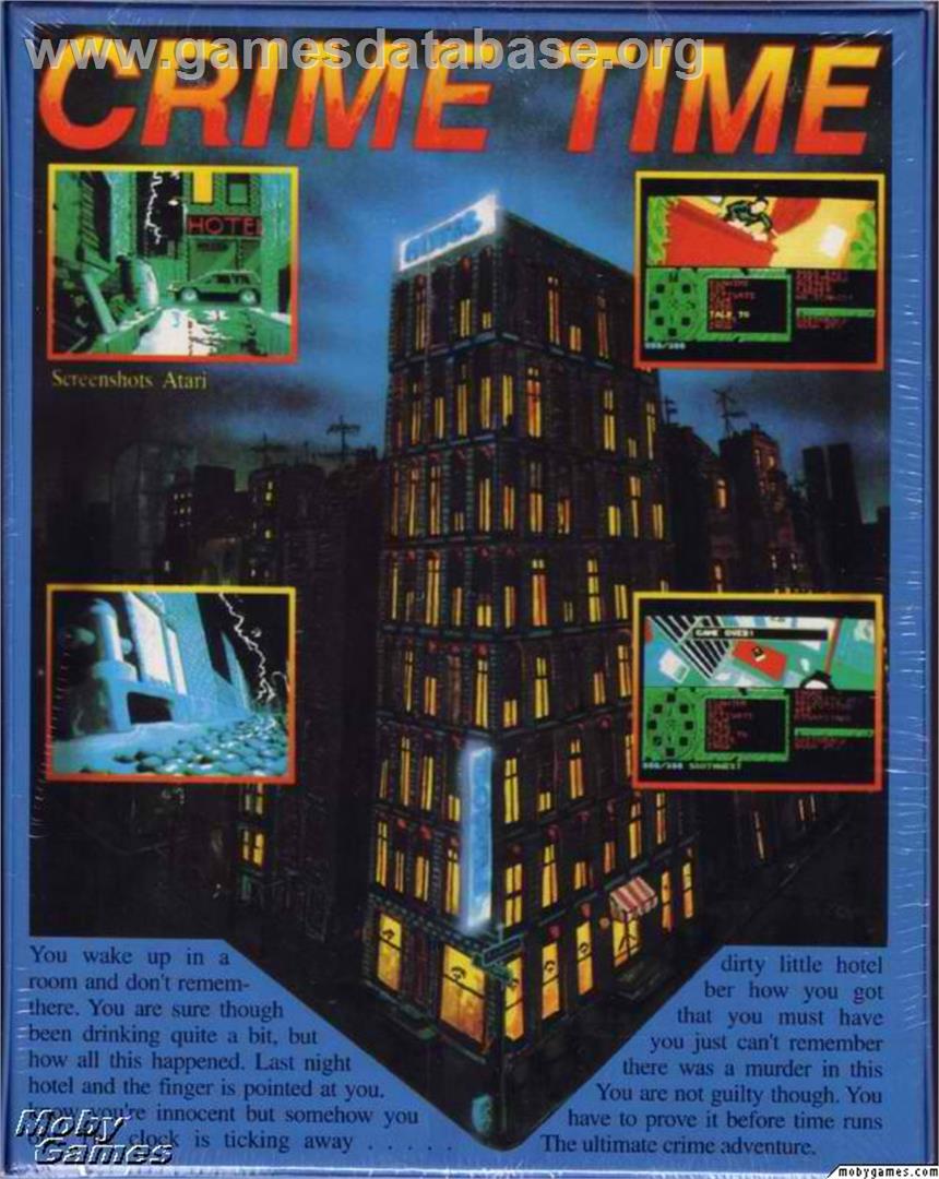 Crime Time - Microsoft DOS - Artwork - Box Back