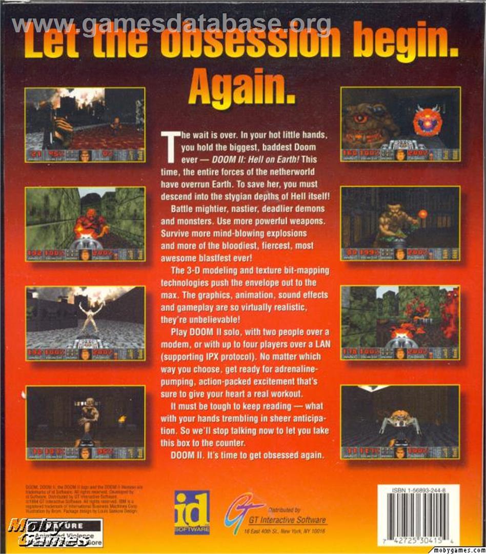 DOOM 2 - Microsoft DOS - Artwork - Box Back