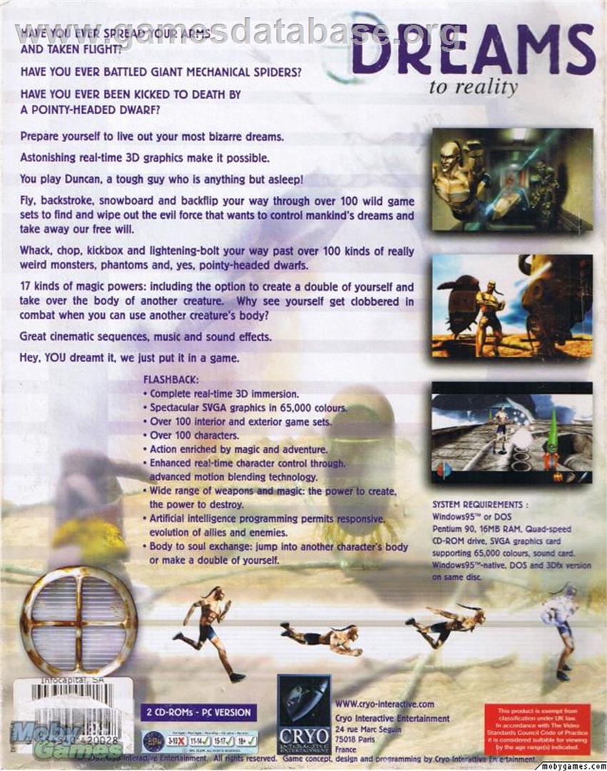 DREAMS to Reality - Microsoft DOS - Artwork - Box Back