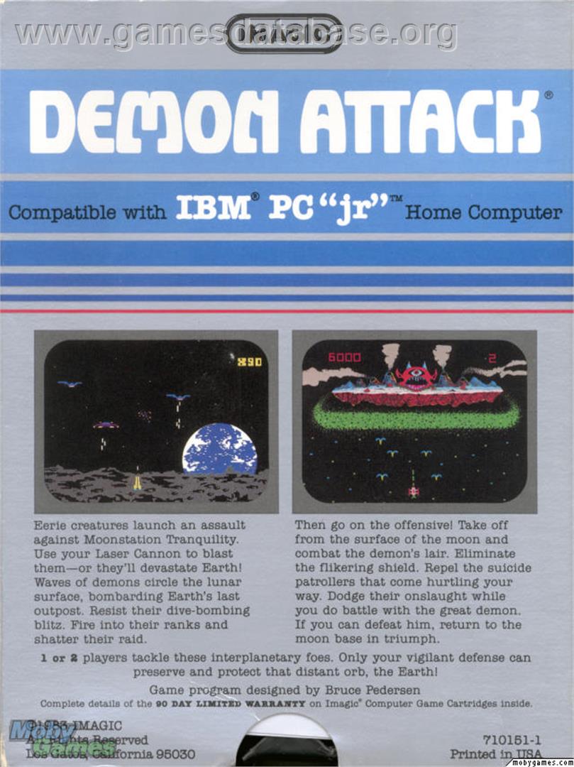 Demon Attack - Microsoft DOS - Artwork - Box Back