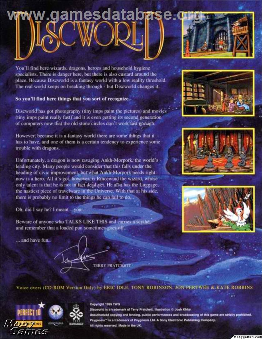 Discworld - Microsoft DOS - Artwork - Box Back