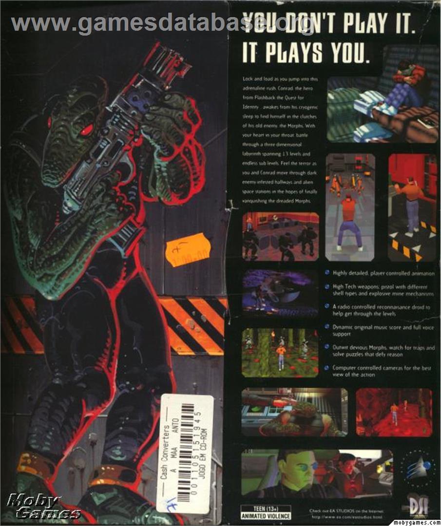 Fade to Black - Microsoft DOS - Artwork - Box Back