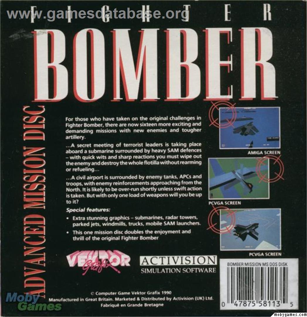 Fighter Bomber - Microsoft DOS - Artwork - Box Back