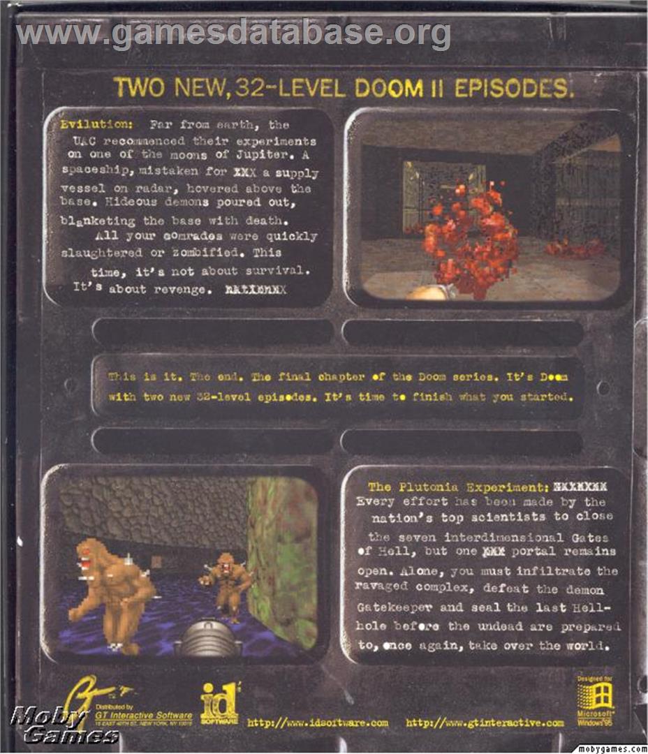 Final DOOM - Microsoft DOS - Artwork - Box Back