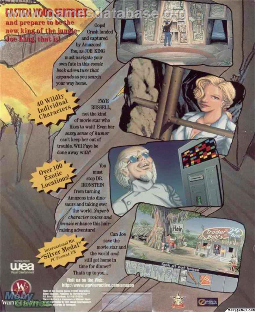 Flight of the Amazon Queen - Microsoft DOS - Artwork - Box Back