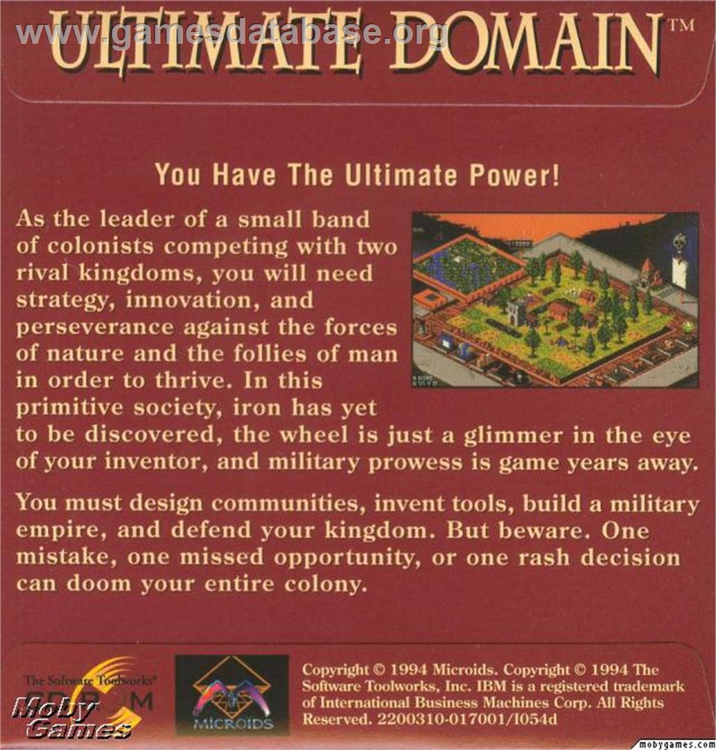 Genesia - Microsoft DOS - Artwork - Box Back