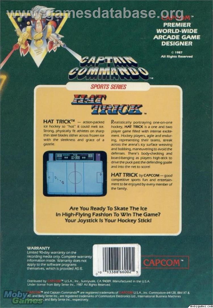 Hat Trick - Microsoft DOS - Artwork - Box Back