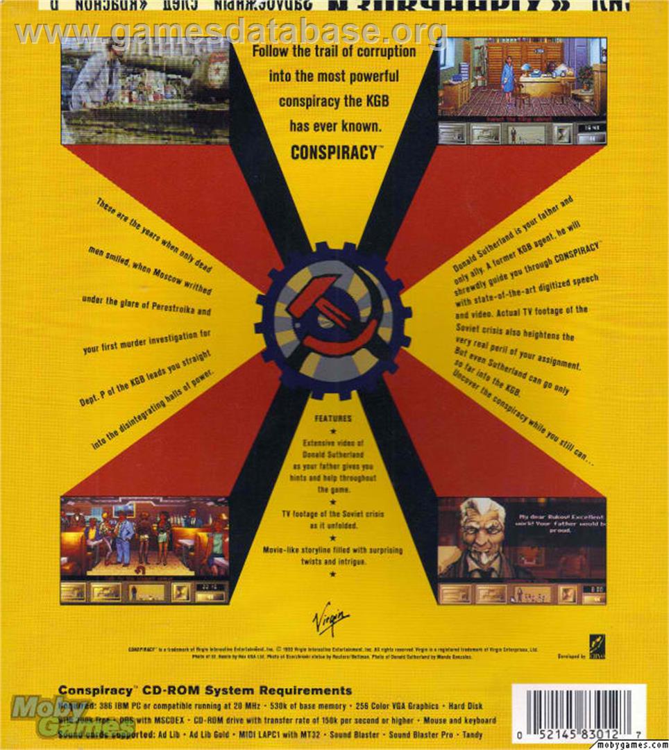 KGB - Microsoft DOS - Artwork - Box Back