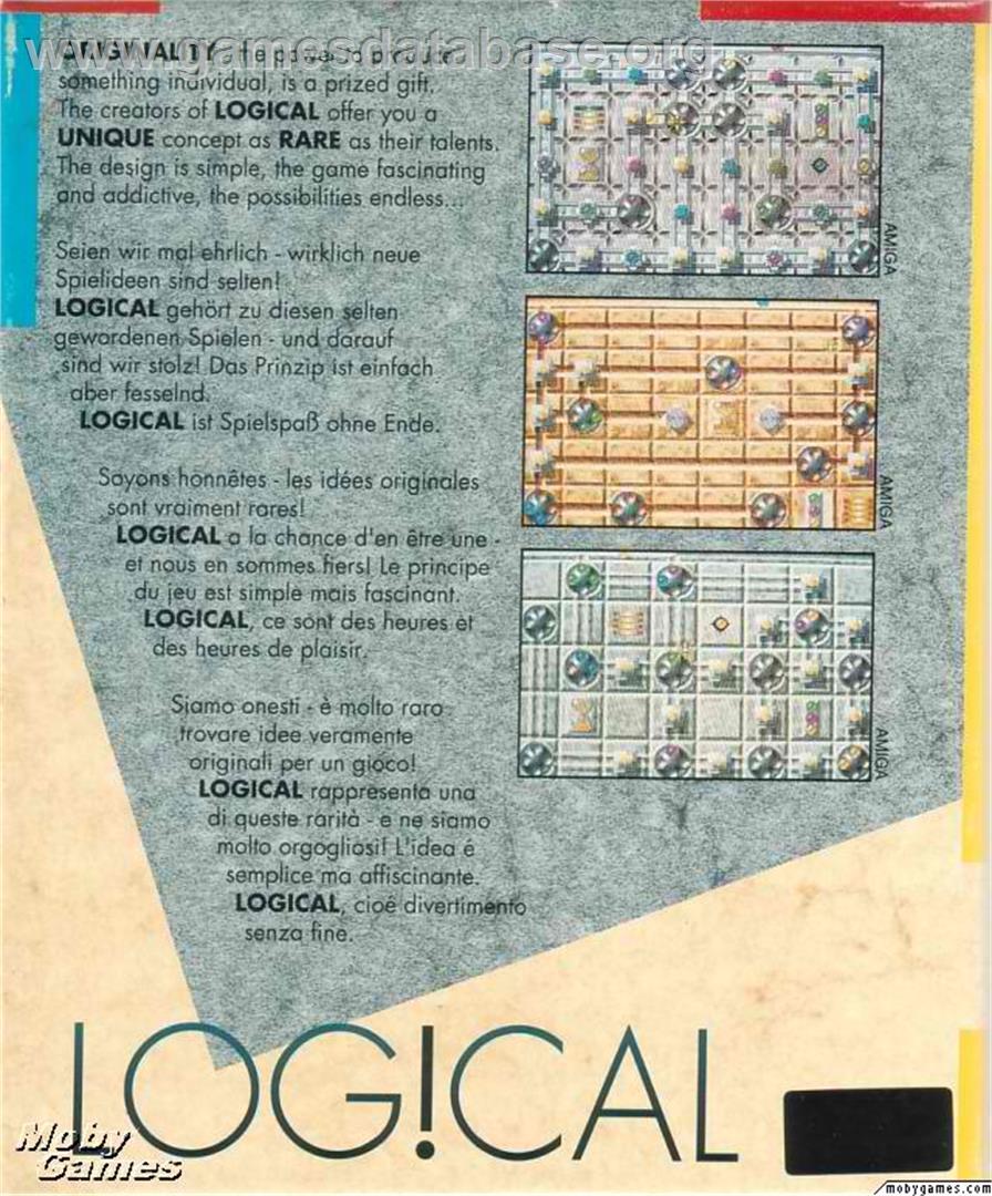 Log!cal - Microsoft DOS - Artwork - Box Back