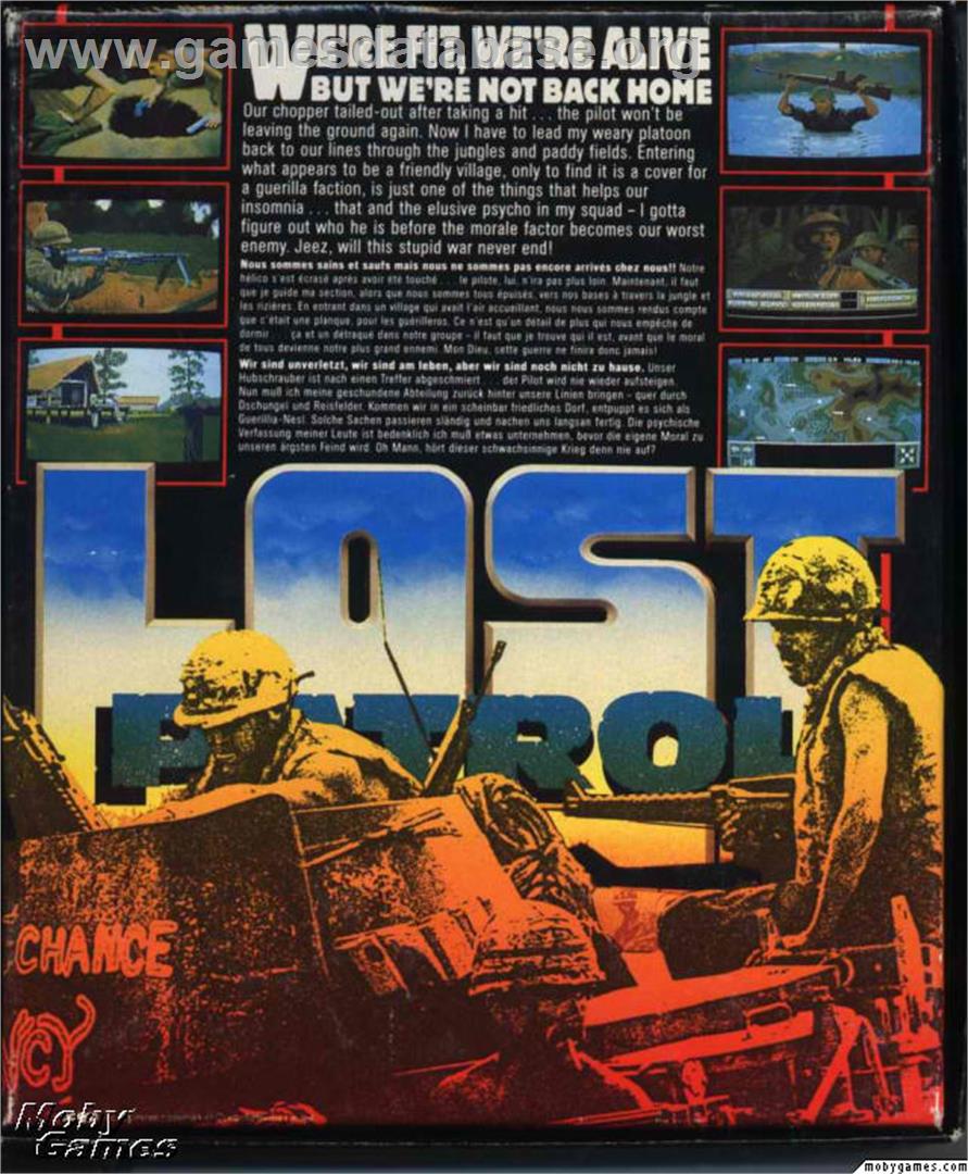 Lost Patrol - Microsoft DOS - Artwork - Box Back