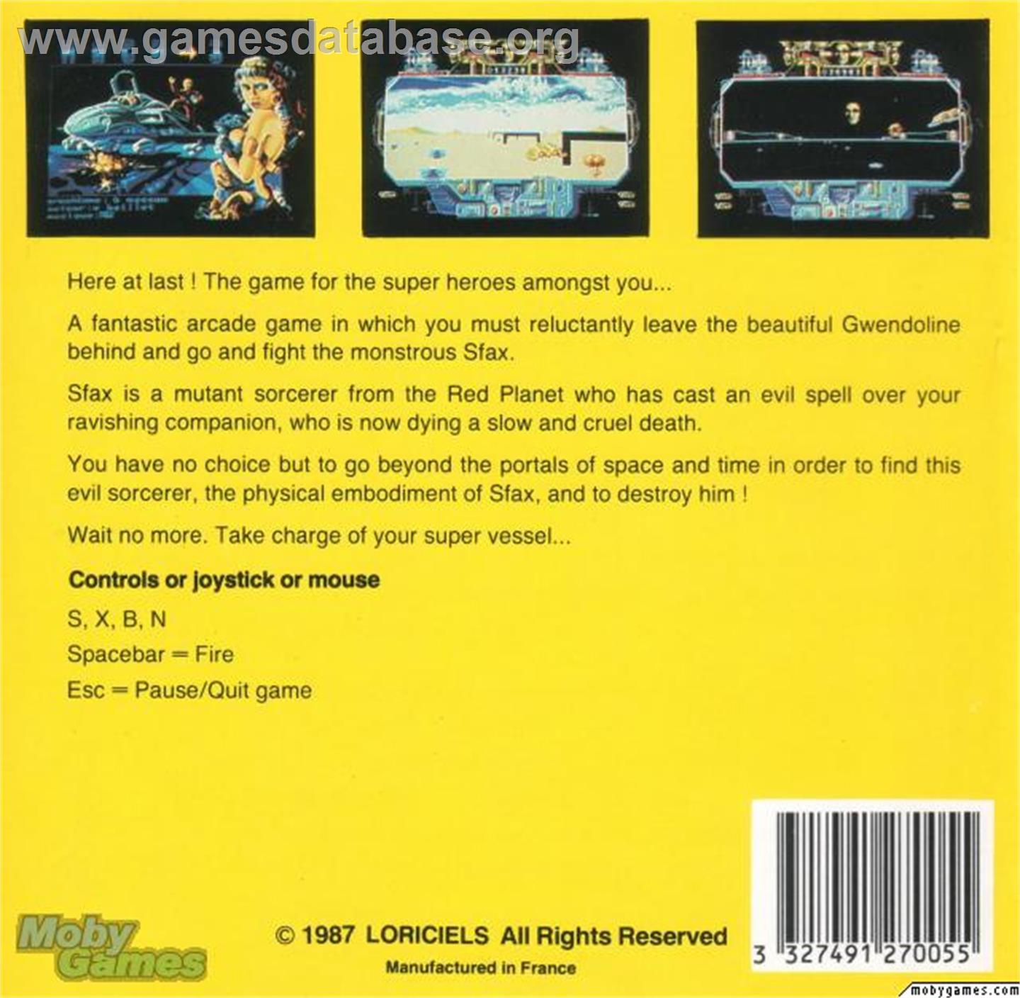 Mach 3 - Microsoft DOS - Artwork - Box Back