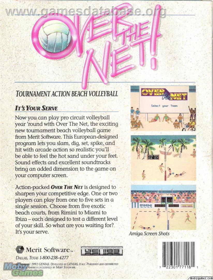 Over the Net - Microsoft DOS - Artwork - Box Back