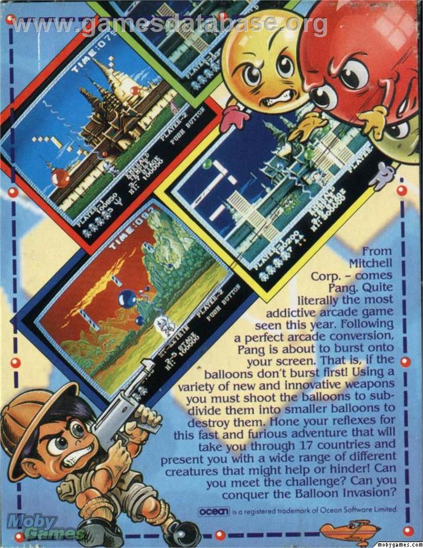Pang - Microsoft DOS - Artwork - Box Back