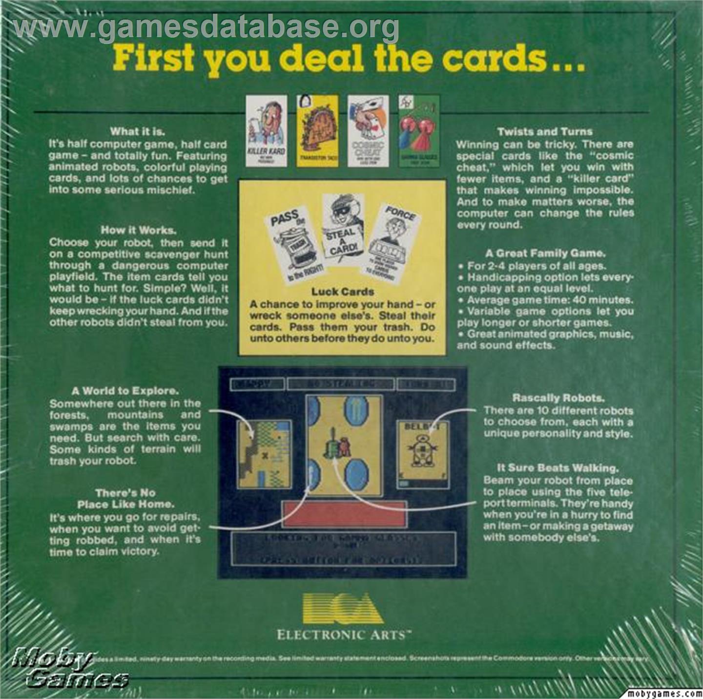 Robot Rascals - Microsoft DOS - Artwork - Box Back