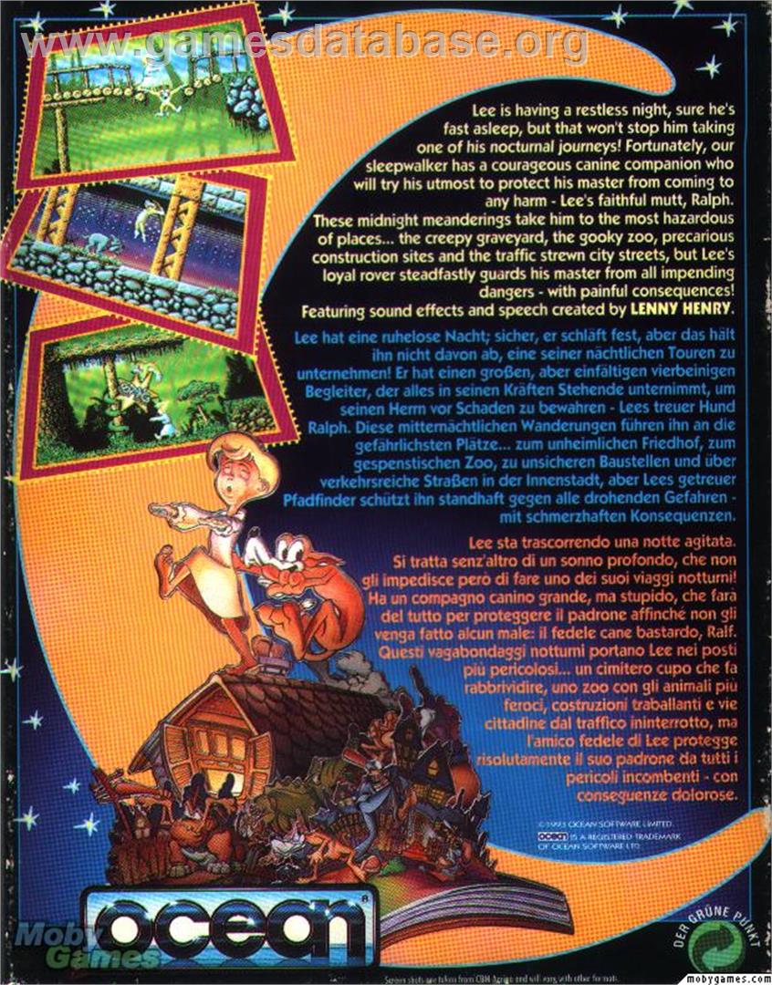 Sleepwalker - Microsoft DOS - Artwork - Box Back