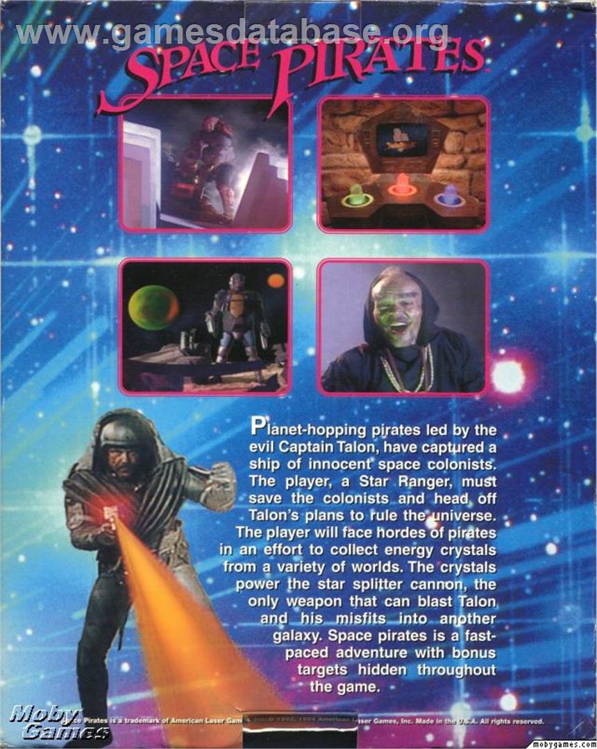 Space Pirates - Microsoft DOS - Artwork - Box Back