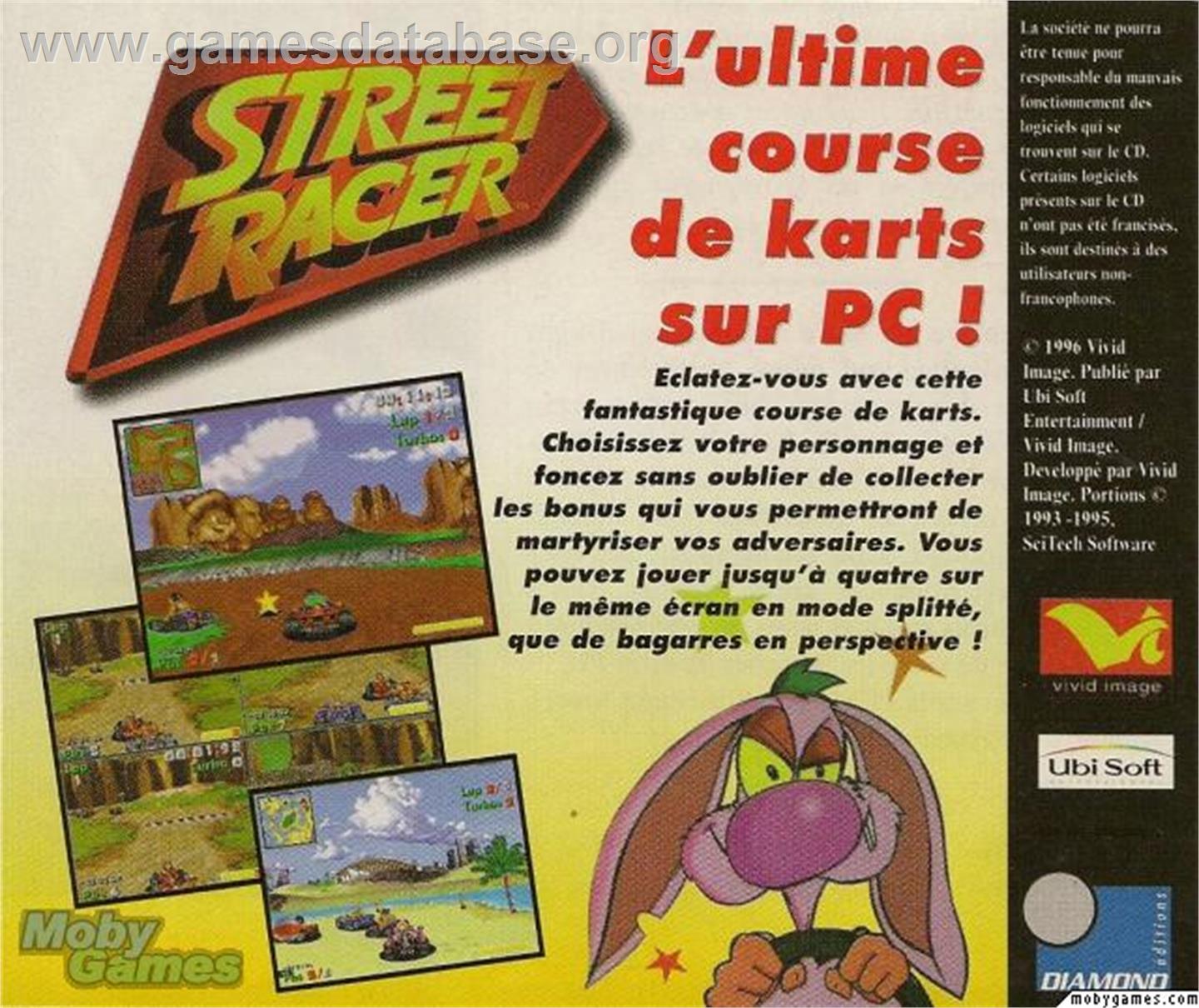 Street Racer - Microsoft DOS - Artwork - Box Back