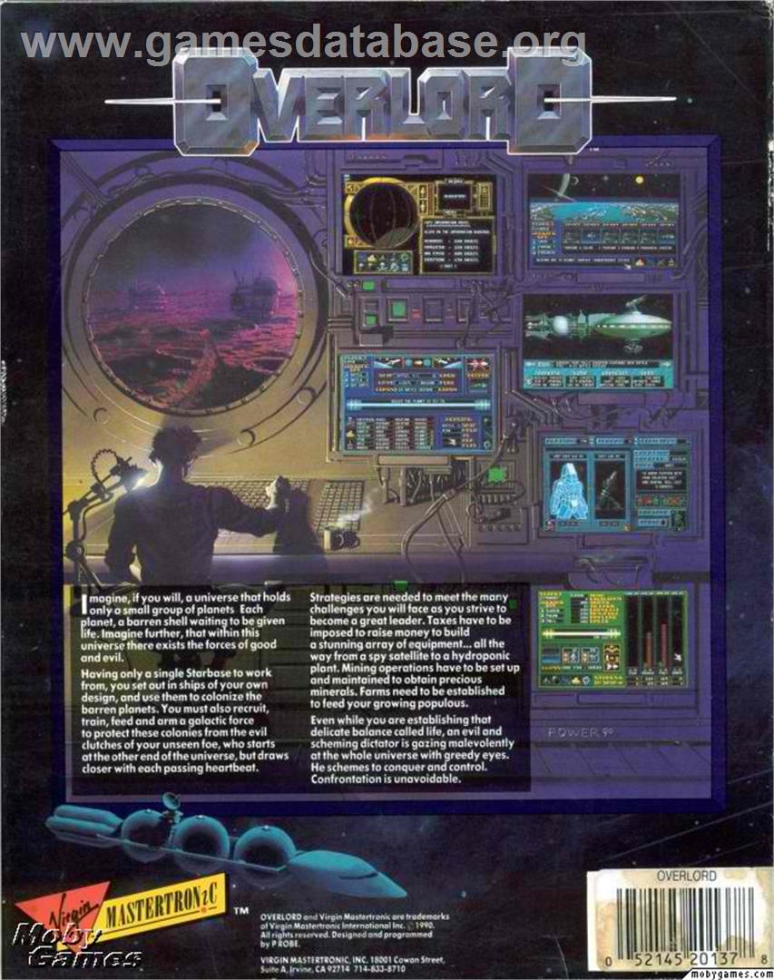 Supremacy - Your Will Be Done - Microsoft DOS - Artwork - Box Back