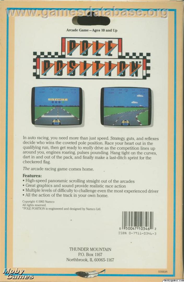 Team F1 - Microsoft DOS - Artwork - Box Back