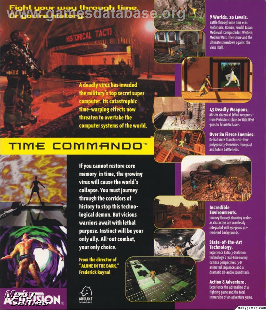Time Commando - Microsoft DOS - Artwork - Box Back