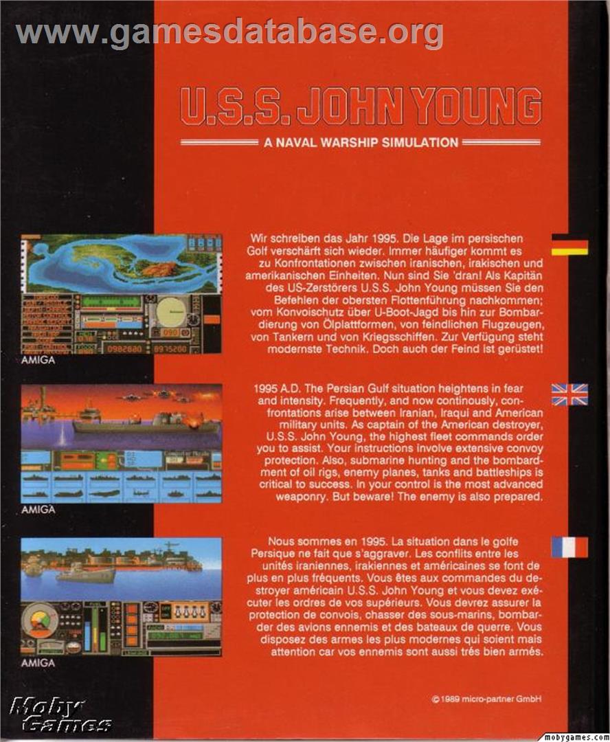 U.S.S. John Young - Microsoft DOS - Artwork - Box Back