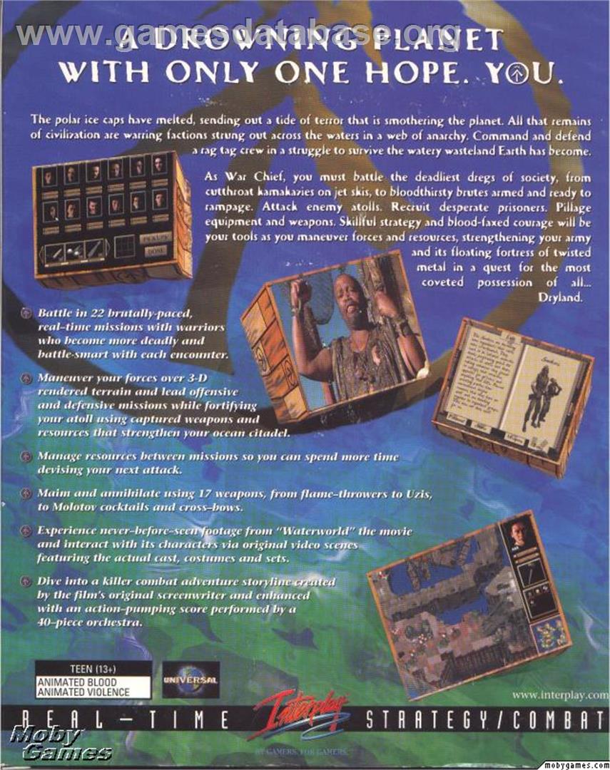Waterworld - Microsoft DOS - Artwork - Box Back