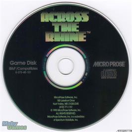 Artwork on the Disc for 1944 - Across the Rhine on the Microsoft DOS.