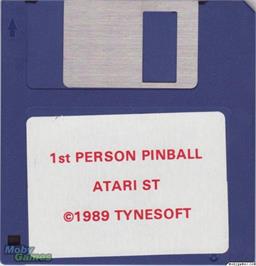 Artwork on the Disc for 1st Person Pinball on the Microsoft DOS.