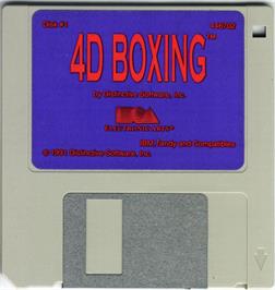 Artwork on the Disc for 4D Sports Boxing on the Microsoft DOS.