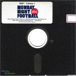 Artwork on the Disc for ABC Monday Night Football on the Microsoft DOS.