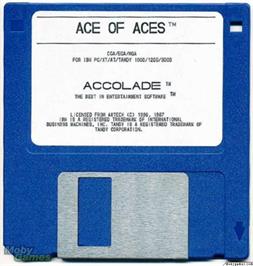 Artwork on the Disc for Ace of Aces on the Microsoft DOS.