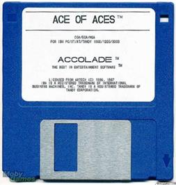 Artwork on the Disc for Ace of Aces on the Microsoft DOS.
