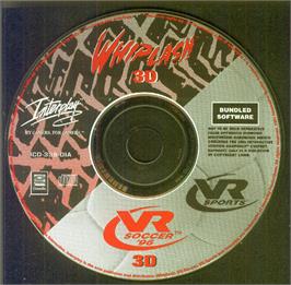 Artwork on the Disc for Actua Soccer on the Microsoft DOS.