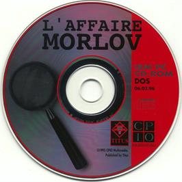 Artwork on the Disc for Affaire Morlov, L' on the Microsoft DOS.
