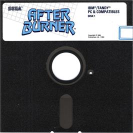 Artwork on the Disc for After Burner on the Microsoft DOS.