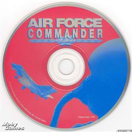 Artwork on the Disc for Air Force Commander on the Microsoft DOS.