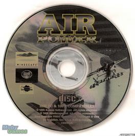 Artwork on the Disc for Air Power on the Microsoft DOS.